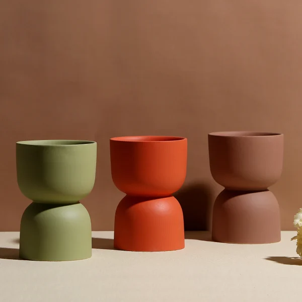 Custom Colored Matte Ceramic Candle Holders 7