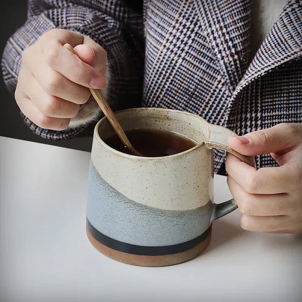 Customized Coffee Mugs New Design Glazed Large Retro Japanese Style6