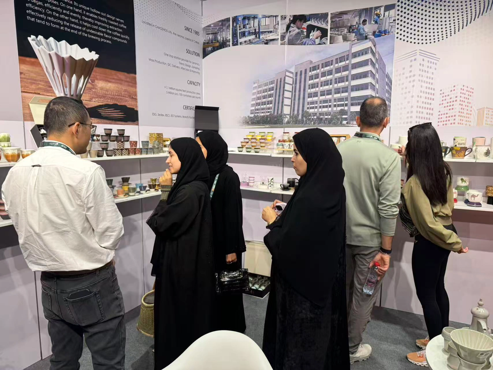 Qingfa Ceramics at Dubai Trade Exhibition