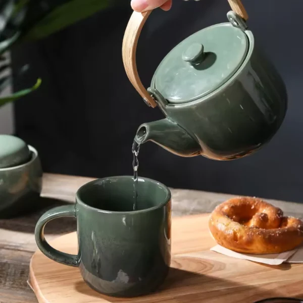 custom ceramic tea pot set in bulk2