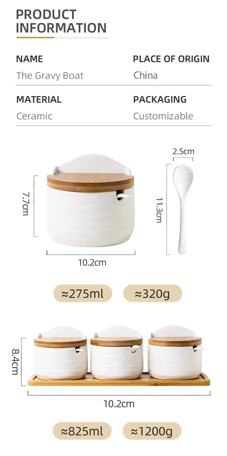 custom ceramic spice jars set4