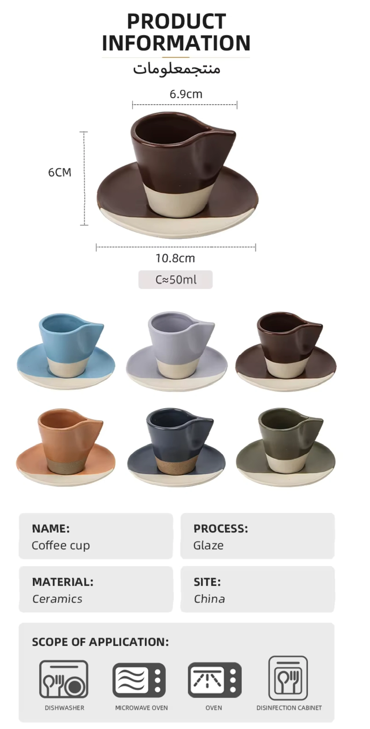 カスタムアラビアのコーヒーカップ1.1