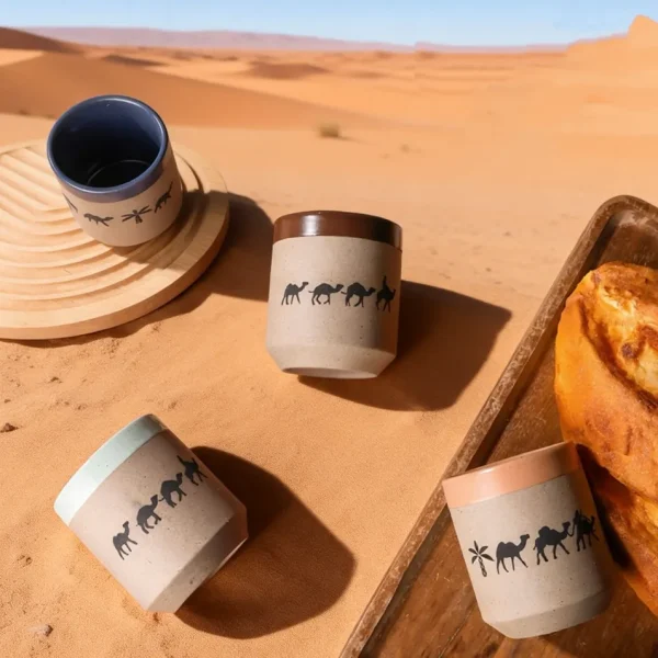 Custom Ceramic Coffee Cups Arabic Hand Made Wholesale Ceramic Drinkware