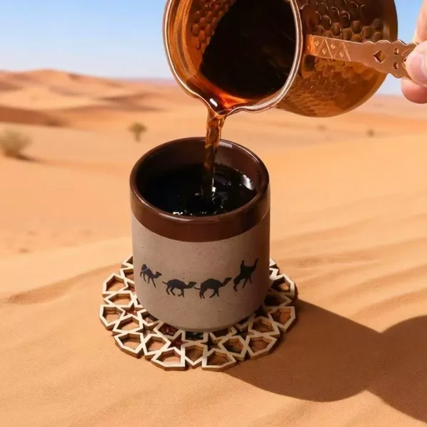 Custom Ceramic Coffee Cups Arabic Hand Made12