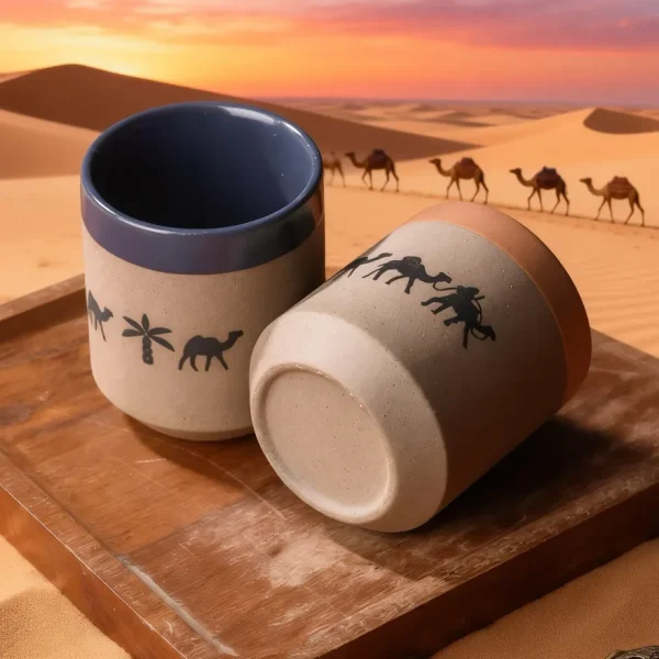 Custom Ceramic Coffee Cups Arabic Hand Made8