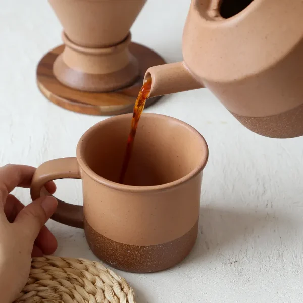 Custom Vintage Red Clay Coffee Set3