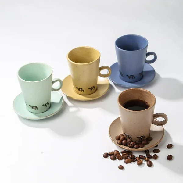 Conjunto de chávenas de café árabes personalizadas com impressão Camel4