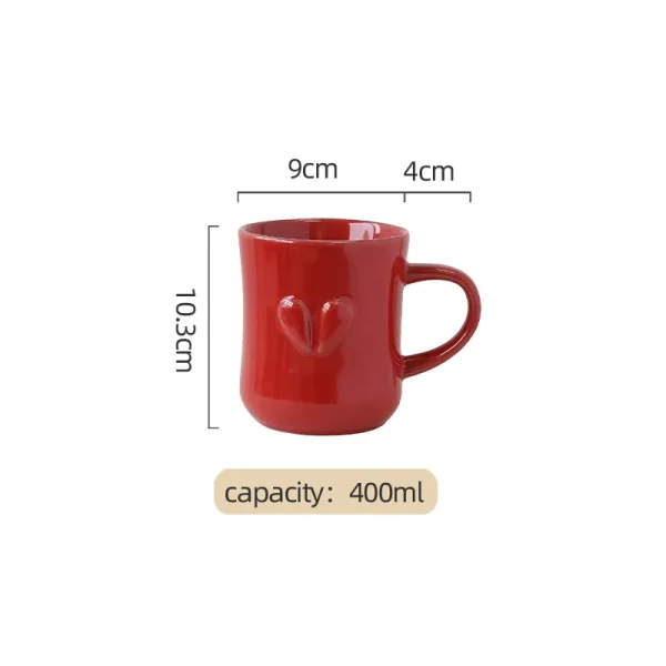 Рождественская посуда на заказ с тисненым мотивом "Сердце и любовь "6