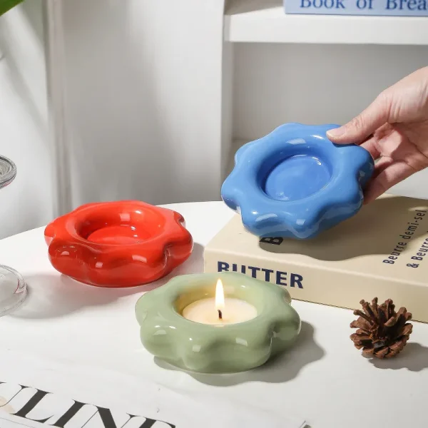 Custom Floral Candle Holder5