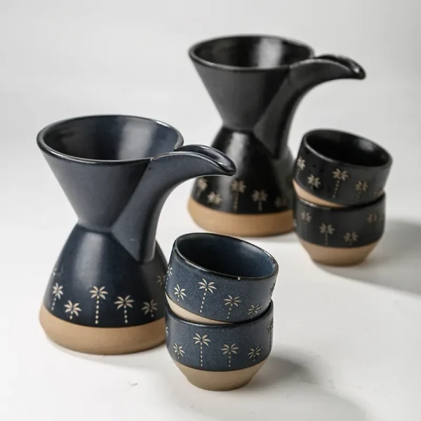 Custom Middle East Coffee Set with Palm Tree Motif1