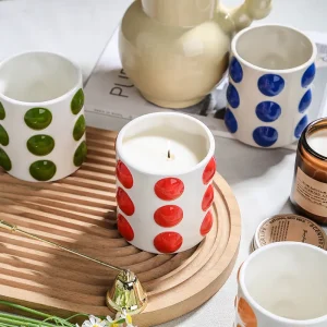 Custom Polka Dot Candle Jar5