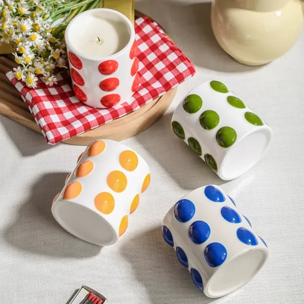 Custom Polka Dot Candle Jar7