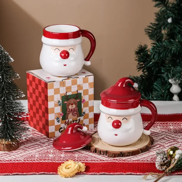 Caneca personalizada do Pai Natal com tampa10