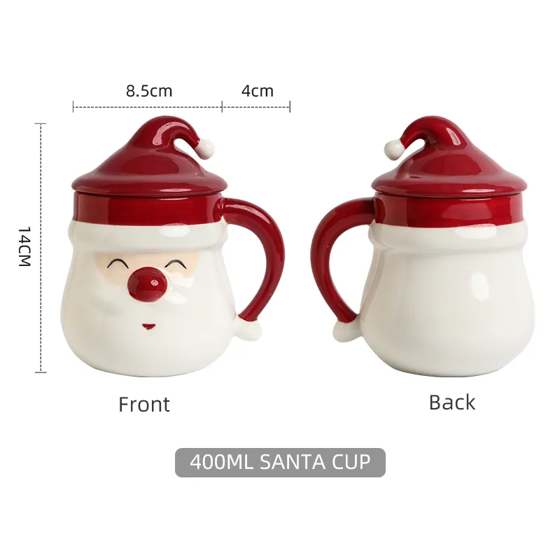 Caneca personalizada do Pai Natal com tampa11