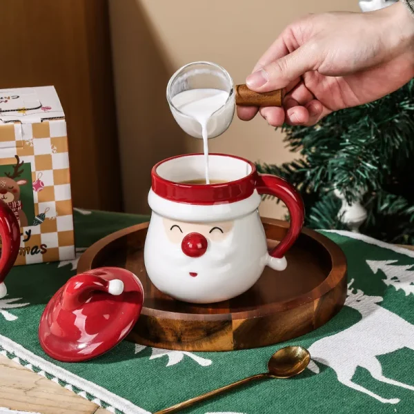 Caneca personalizada do Pai Natal com tampa2