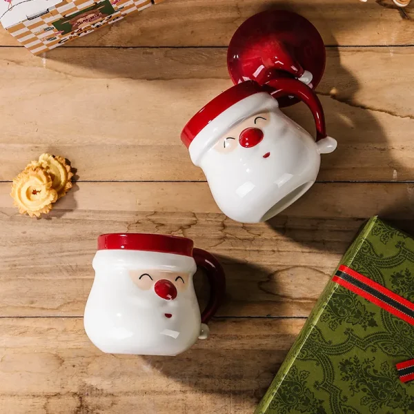 Caneca personalizada do Pai Natal com tampa7