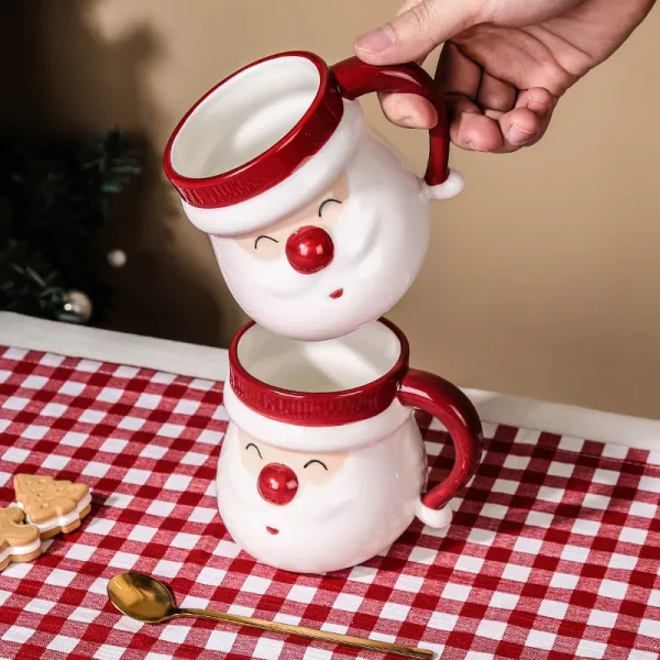 Caneca personalizada do Pai Natal com tampa9