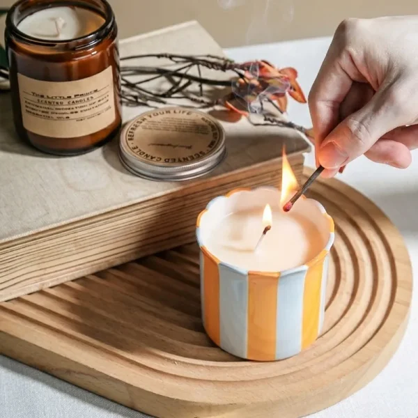 Custom Scalloped Candle Vessel3