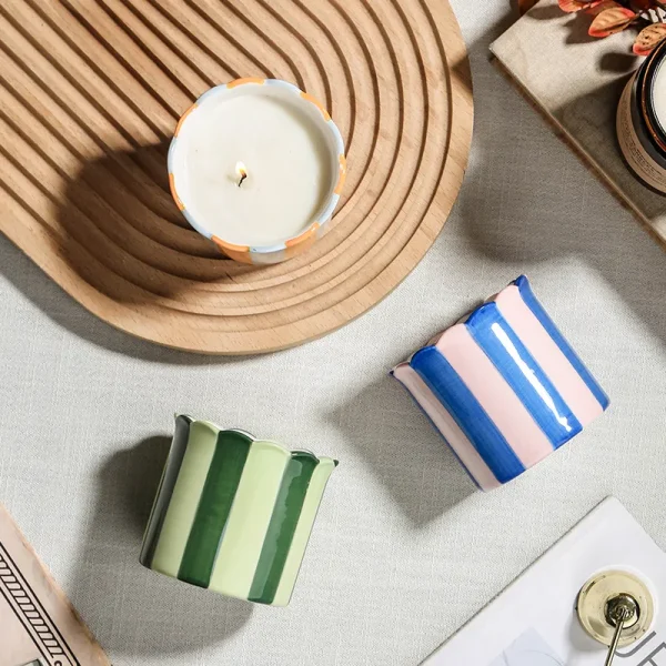 Custom Scalloped Candle Vessel4