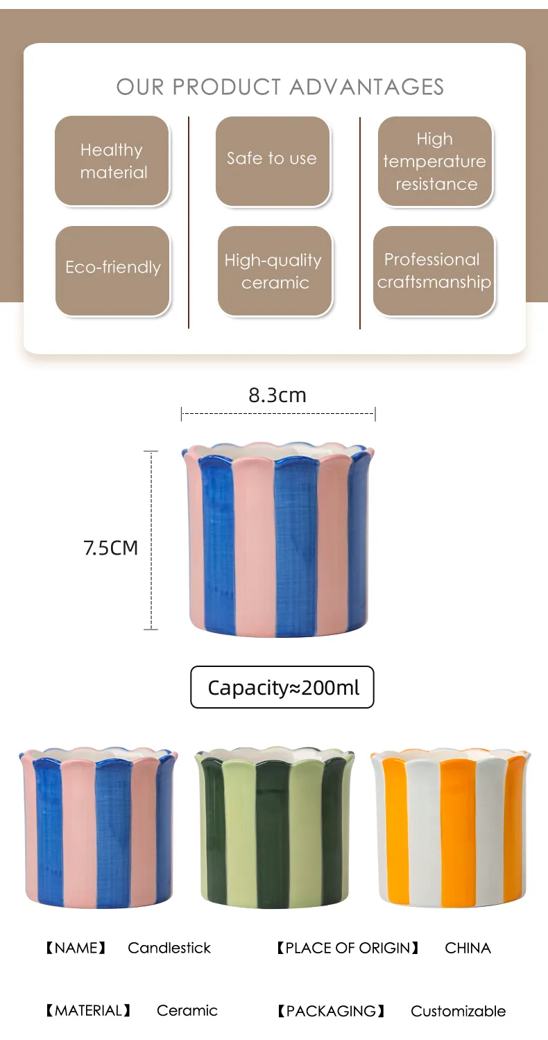 Custom Scalloped Candle Vessel8