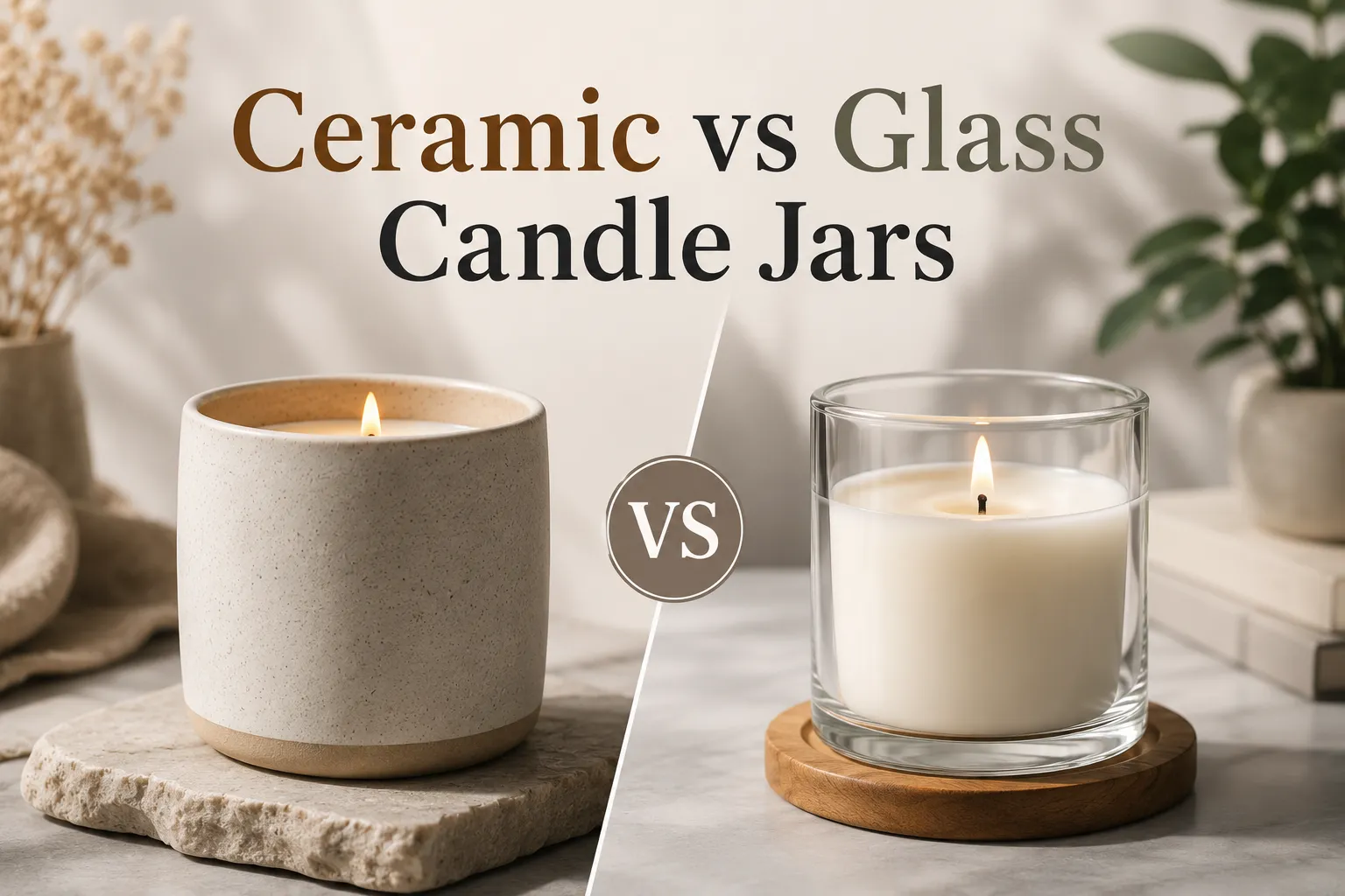 Ceramic vs Glass Candle Jars