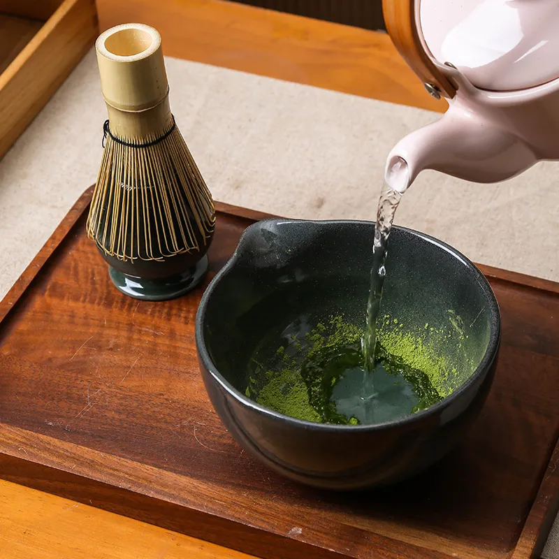 Custom Ceramic Matcha Tea Set with Chasen Holder4