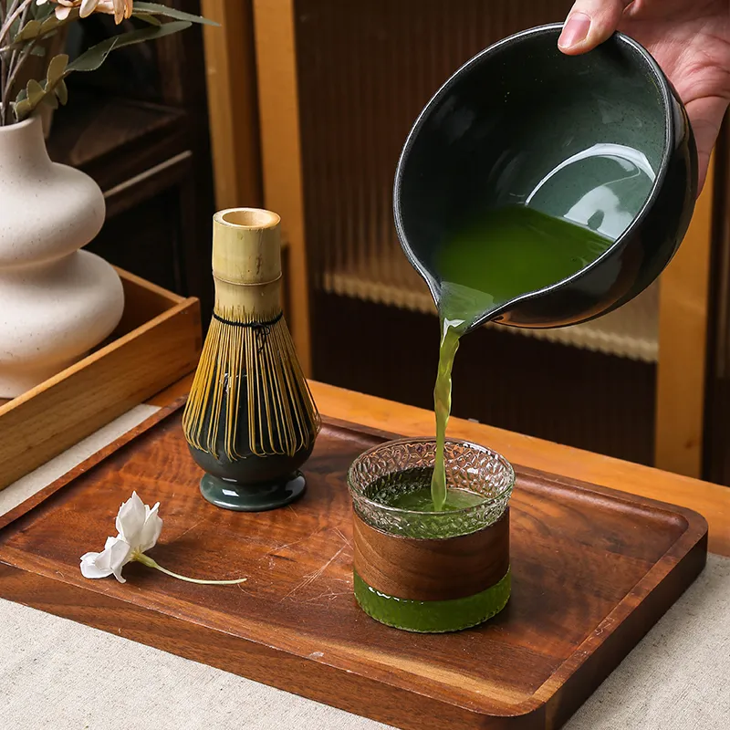 Custom Ceramic Matcha Tea Set with Chasen Holder6
