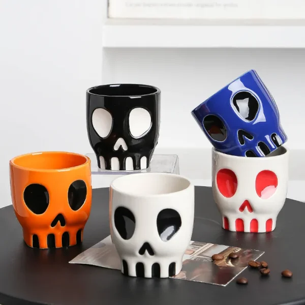 カスタム・ハロウィーン・スカル マグカップ5