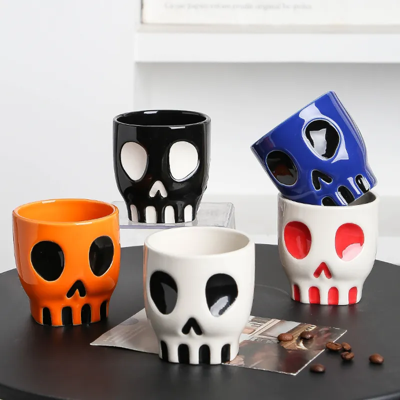 カスタム・ハロウィーン・スカル マグカップ5
