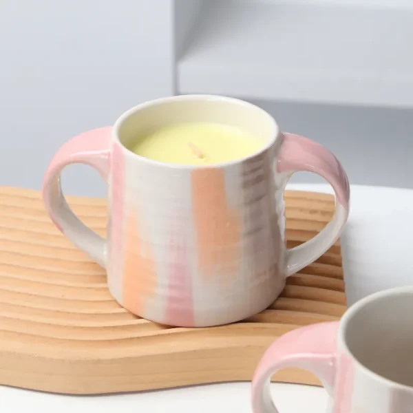 Custom Hand-painted Ceramic Candle Jar3