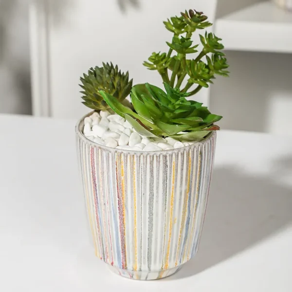 Custom Hand-painted Linear Candle Jar4