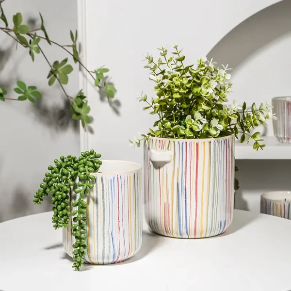 Custom Hand-painted Linear Candle Jar5