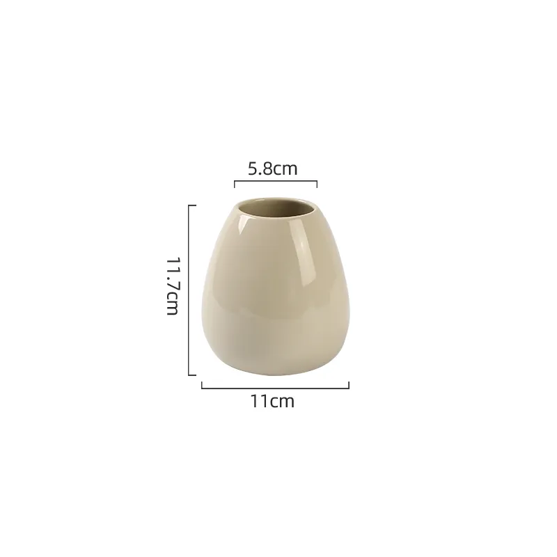Custom Milky White Flower Vase1