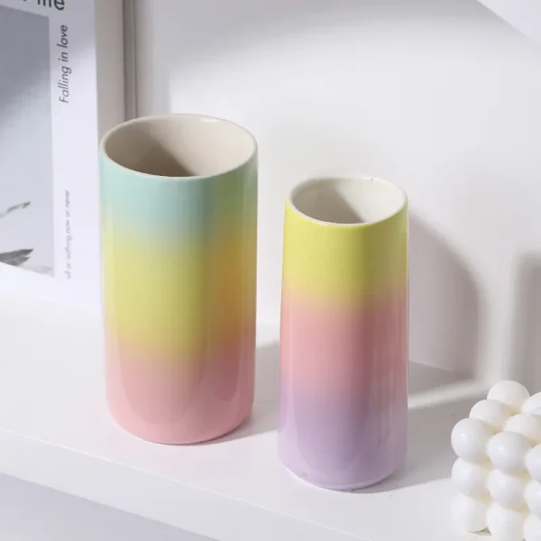 Custom Ombre Ceramic Candle Jar3