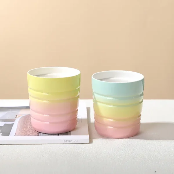 Custom Ombre Ceramic Candle Jar5