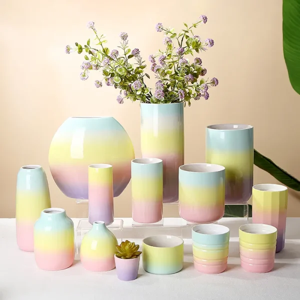 Custom Ombre Ceramic Candle Jar6