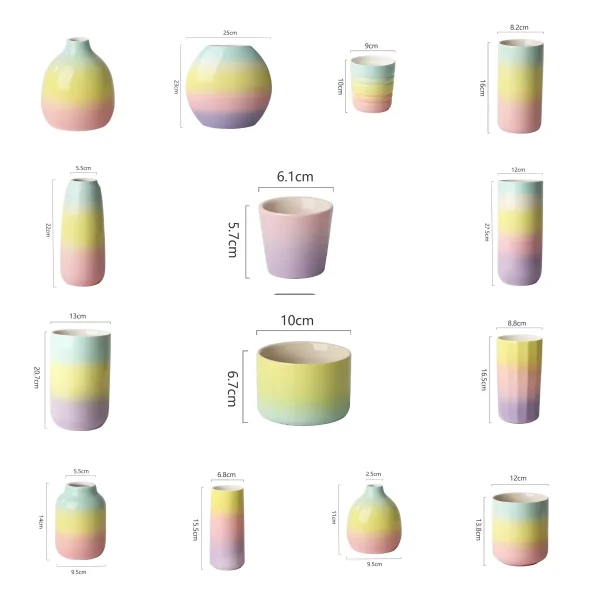 Custom Ombre Ceramic Candle Jar7