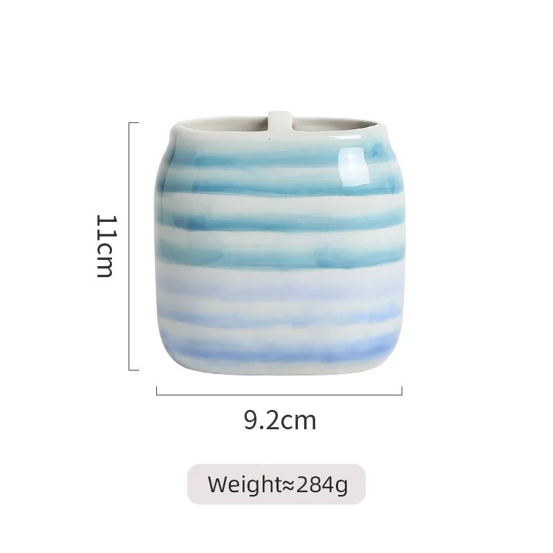 Custom Striped Bathroom Set1