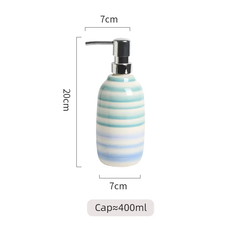Custom Striped Bathroom Set3