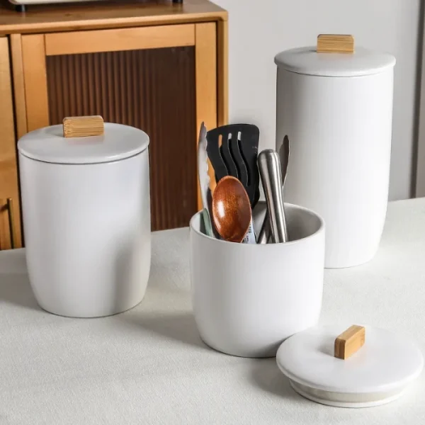Pot de conservation en céramique personnalisé n° 2