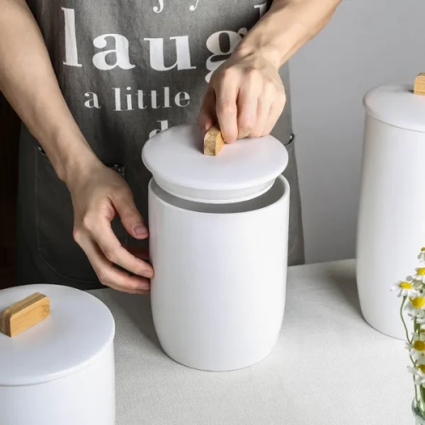 Bocal de conservation en céramique personnalisé n° 4