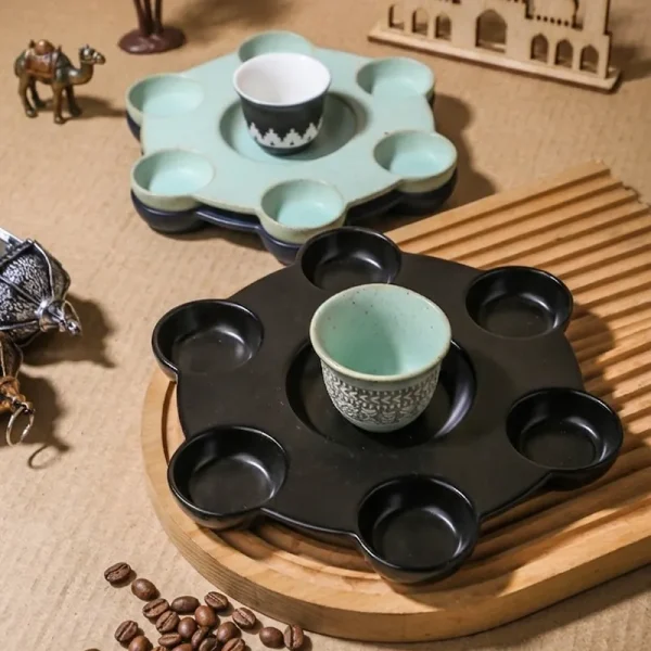 Custom Middle Eastern Ceramic Snack Serving Set4