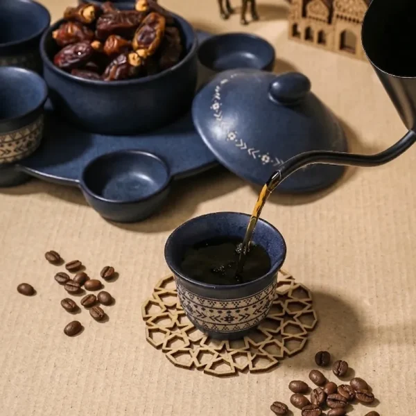 Custom Middle Eastern Ceramic Snack Serving Set6