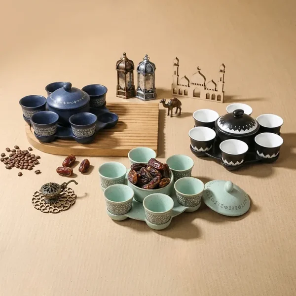 Custom Middle Eastern Ceramic Snack Serving Set7