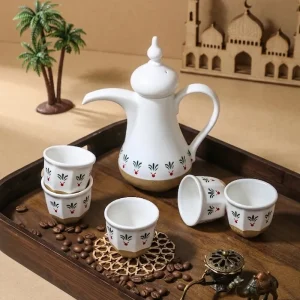 Conjunto de café personalizado do Médio Oriente em cerâmica com chávenas1