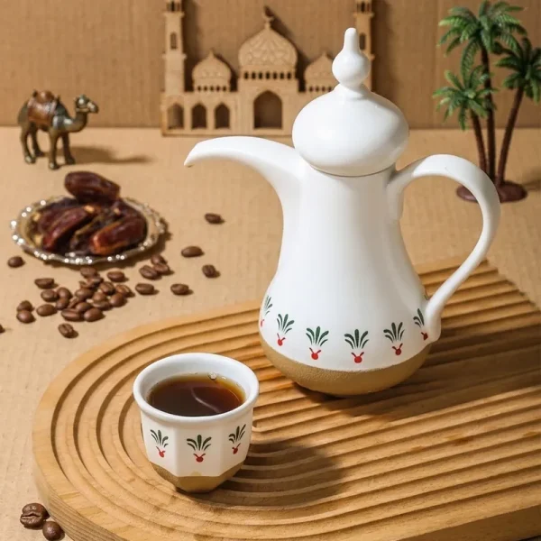 Custom Middle Eastern Coffee Set Ceramic with Cups2