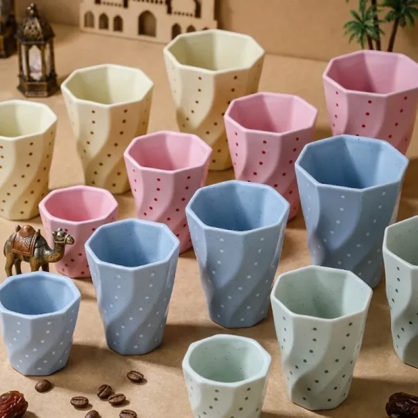 Custom Swirl Coffee Cups Ceramic4