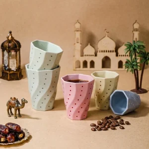 Custom Swirl Coffee Cups Ceramic7