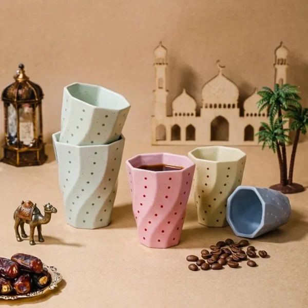 Custom Swirl Coffee Cups Ceramic7