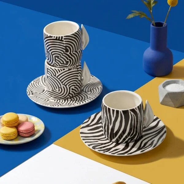 Custom Coffee Cup and Saucer Sets (2)